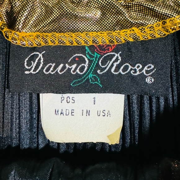 Vintage David Rose Women’s  Long Skirt Gold/ Black Reversible Size XL - Picture 6 of 10